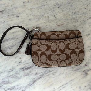 Coach Monogram Wristlet